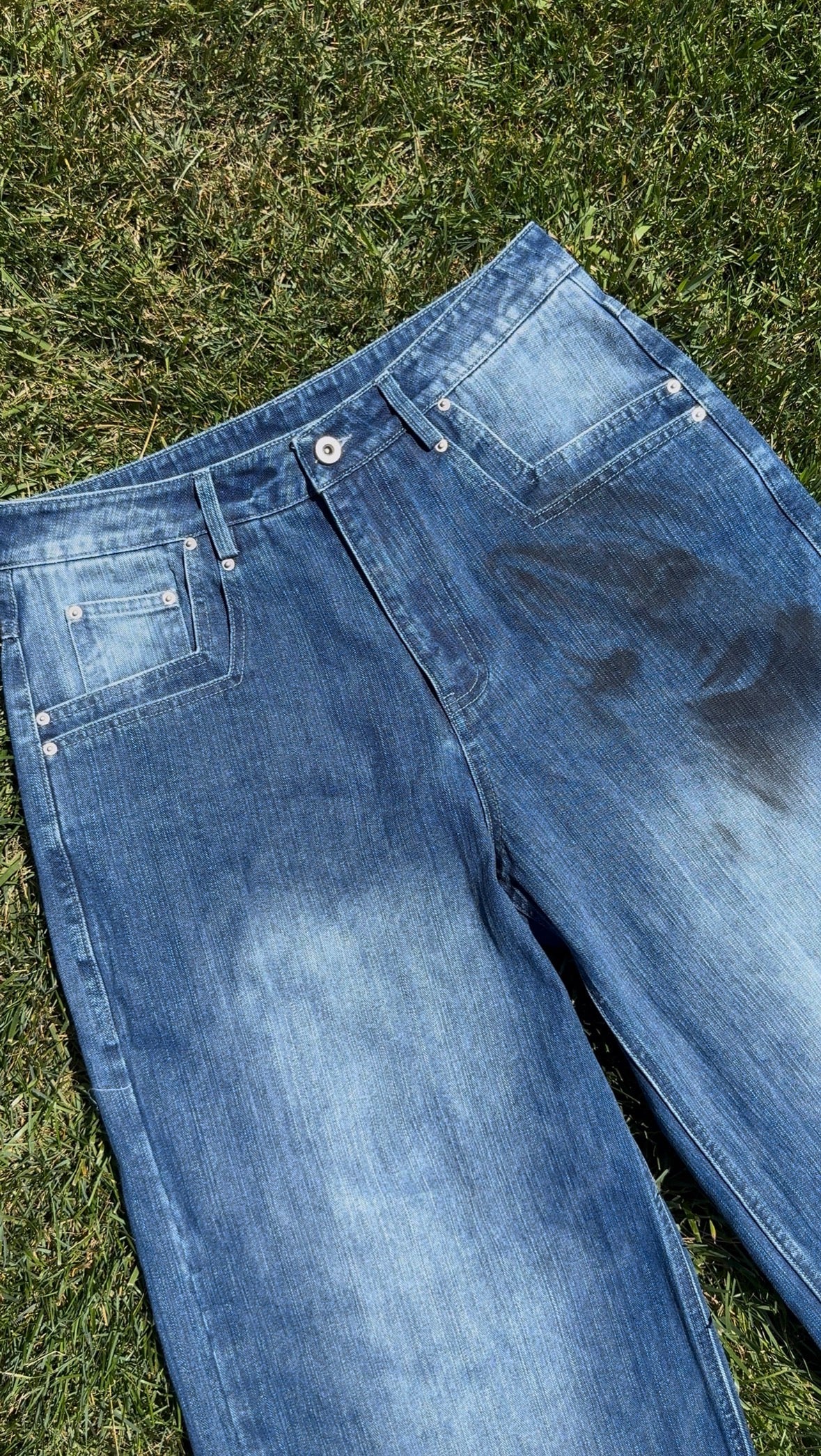 "face" slub denim